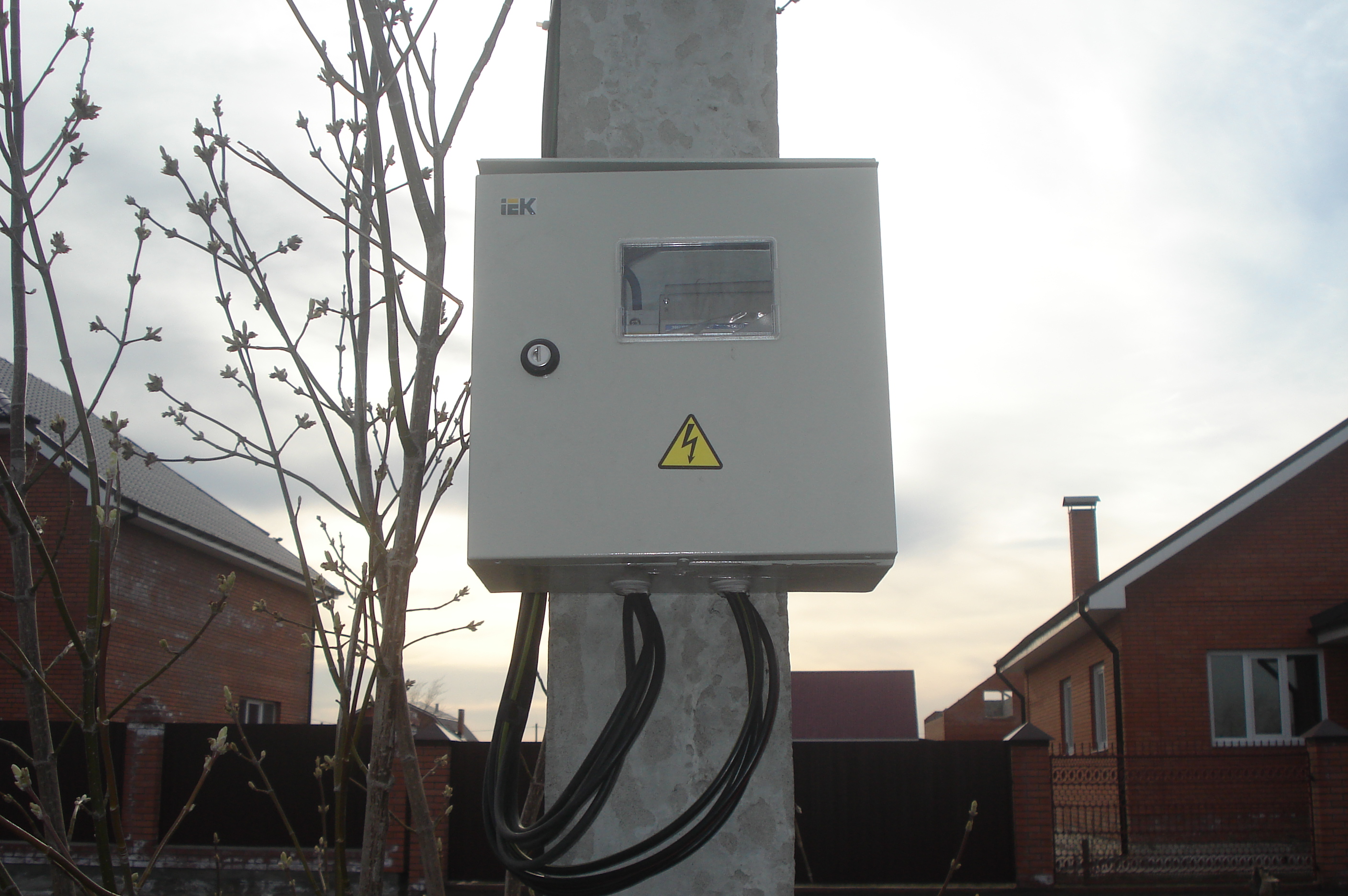 Вру на столбе для частного дома