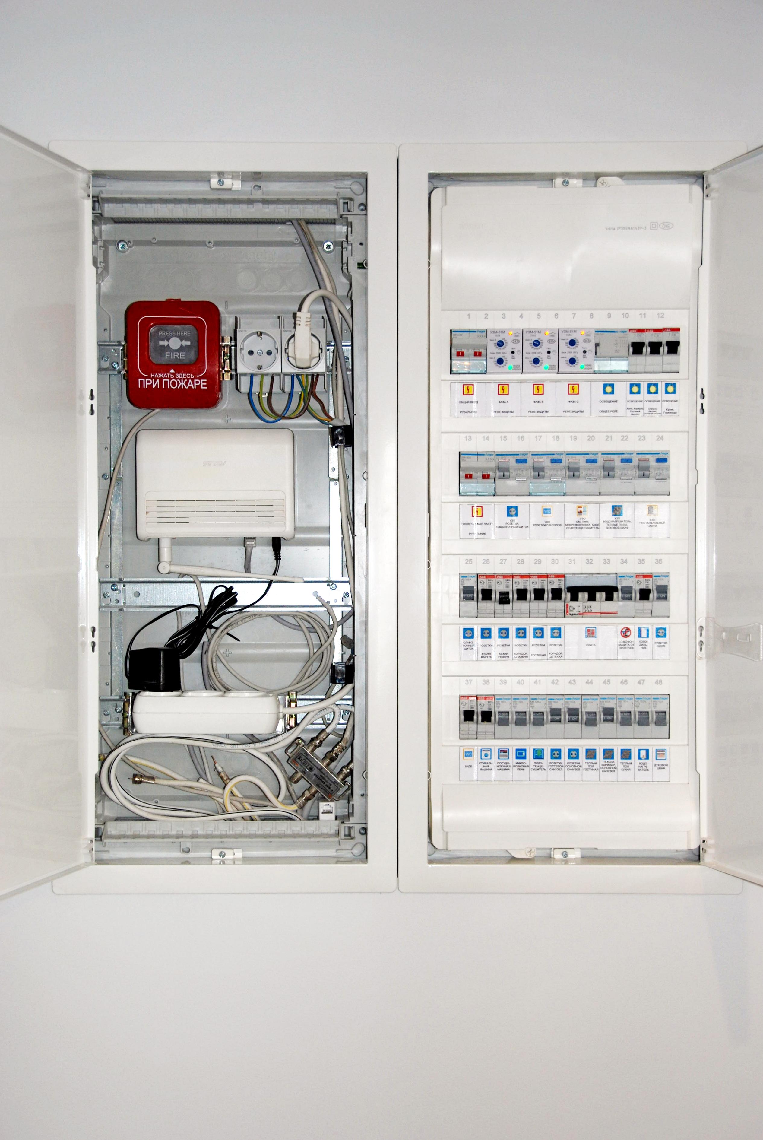 мультимедийный шкаф abb накладной